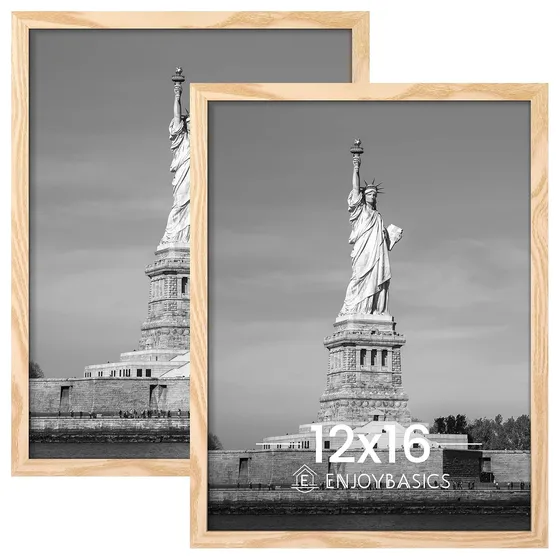 ENJOYBASICS Poster Frames, Set of 2 — Natural wood
