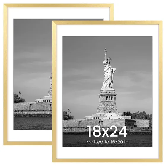 ENJOYBASICS Poster Frames, Set of 2 — Gold