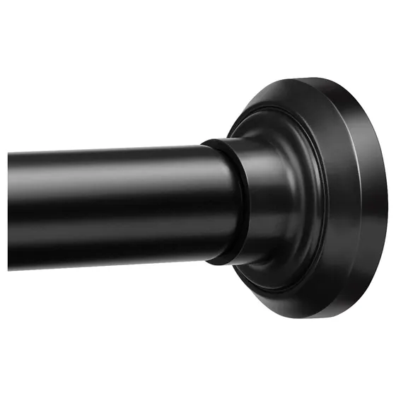 ENJOYBASICS 1-Inch Shower Curtain Tension Rod — Black